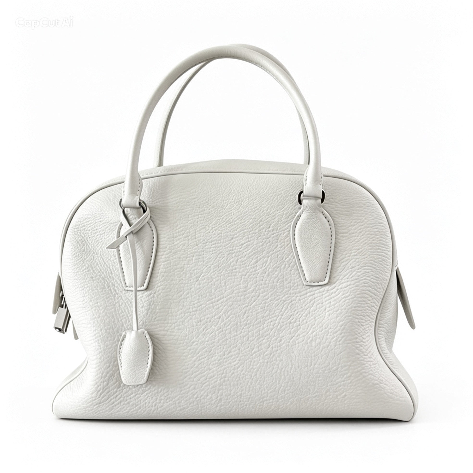 Off-White Leather Bowling Bag